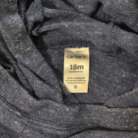 carter's 2-pack bundle cotton summer hoodie rompers 18 months baby boys - Picture 4 of 11